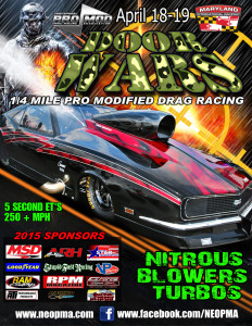 Northeast Outlaw Pro Mods Door Wars Drag Racing Flyer