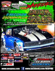 NEOPMA Pro Mods Invade 9th Annual Haltech Door Wars Pro Modified Drag Racing 2017 Maryland International Raceway 2017