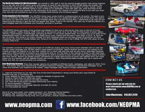 NEOPMA Pro Mod Series Sponsorship Proposal Handout