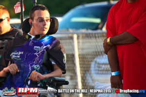 Joshua Boyd quadriplegic Outlaw Pro Modified Drag Racing Fan NEOPMA