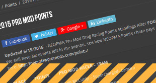 NEOPMA Pro Mod Drag Racing Points