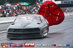 Steve Drummonds Drummond Race Cars Turbocharged Mustang At PDRA