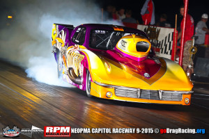 Fredy Scriba back into his five second Pro Mod Zone, Sorcerer Vette.