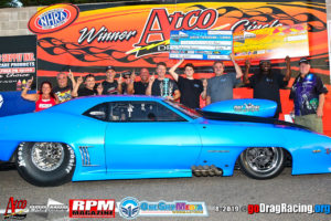 Team Harry Pappas aand Dean Marinis Winners Circle Atco Raceway NEOPMA Pro Mods
