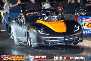 Dave Norris, screw Blown Corvette Pro Mod Runner Up at MDIR Superchargers Showdown