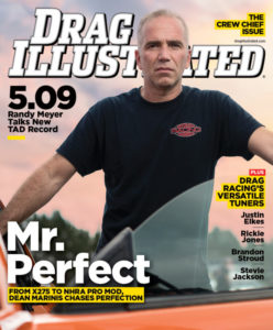 Dean Marinis On The Cover Of Drag Illustrated Crew Chief Issue