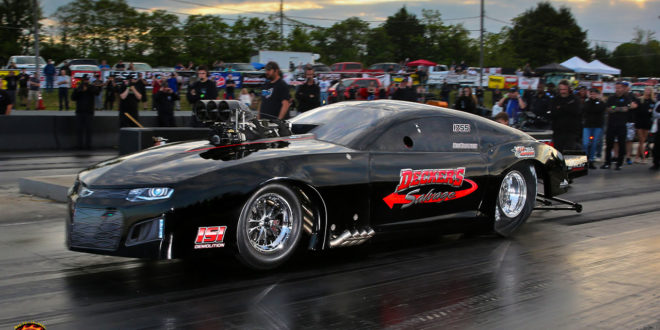 Mike Decker Jr on his way to the YellowBullet Nationals Pro Mod Championship Title
