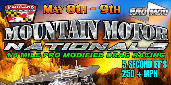 MDIR-mountain-motor-nationals-pro modified drag racing event flyer