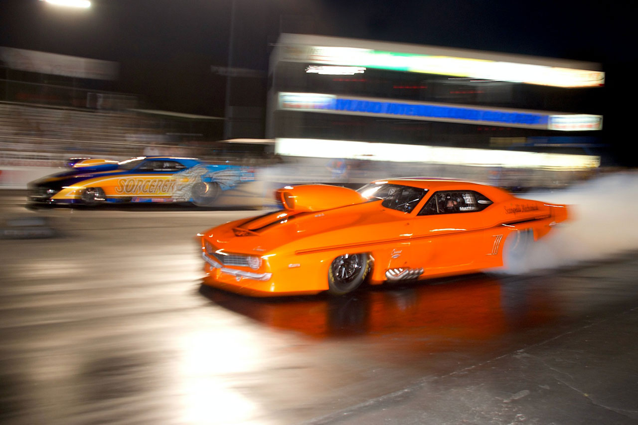 Fredy Scriba and Matt Deitsch face off prior to NEOPMA 30th anniversary season finale-photo-by Drag Illustrated's Van Abernathy